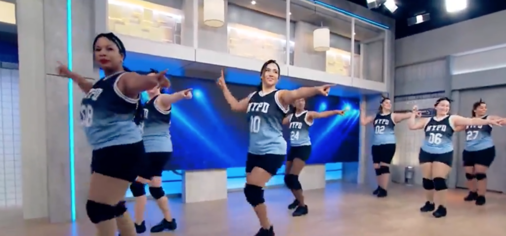 The New York City Police Department is being ridiculed on social media after video of the department's "dance team" performing on television went viral.